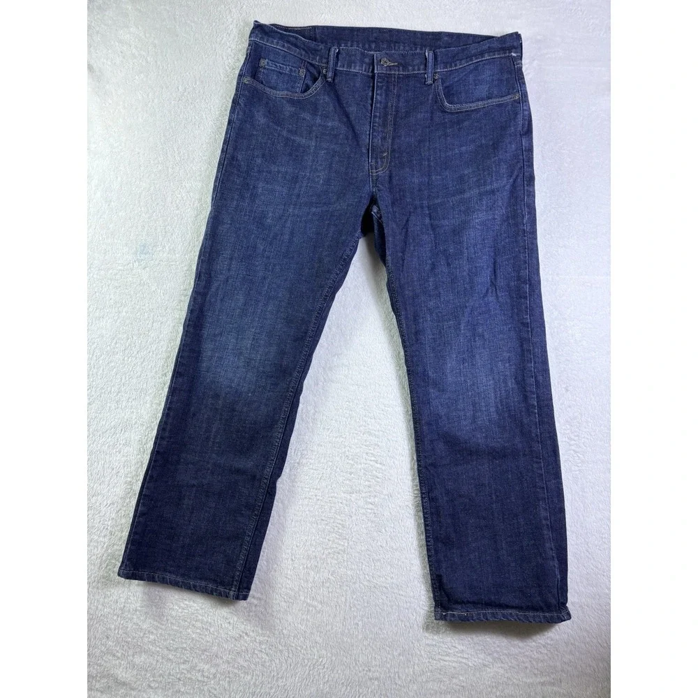 Levi's 559 Relaxed Straight Jeans Men's 40x30Dark Wash Blue Denim Excellent